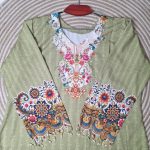 Premium Quality Alex Digital Print Three Piece (Olive Color) - Image 2