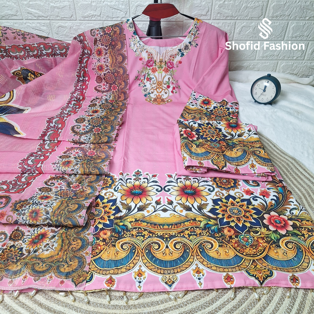 High Quality Alex Digital Print - Pink Color